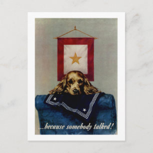 Because Somebody Talked Postcard