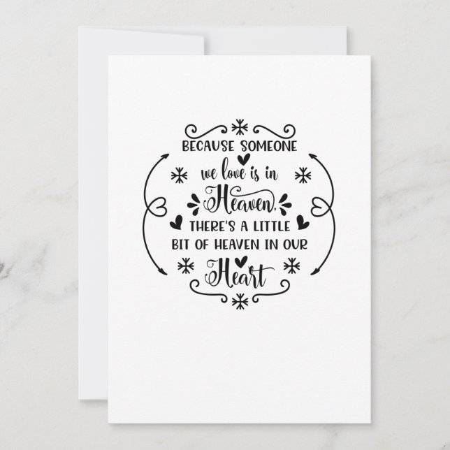 Because someone we love is in heaven, there's a li save the date (Front)