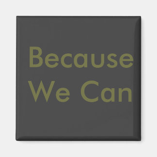 Because We Can Magnet
