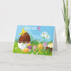 BECAUSE "YOU" ARE MY *SISTER* EASTER HOLIDAY CARD