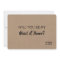 Because you brightened my life BRIDESMAID CARD