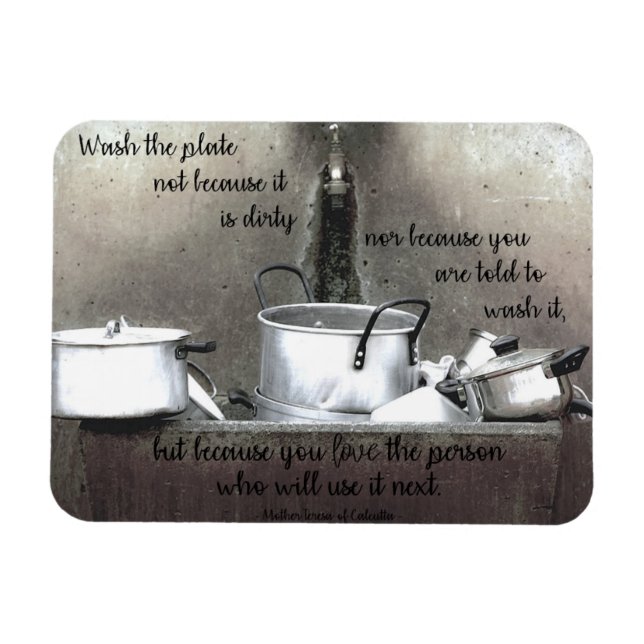 "Because You Love" Kitchen Magnet (Horizontal)