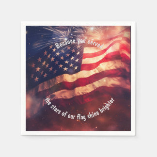 Because you served napkin