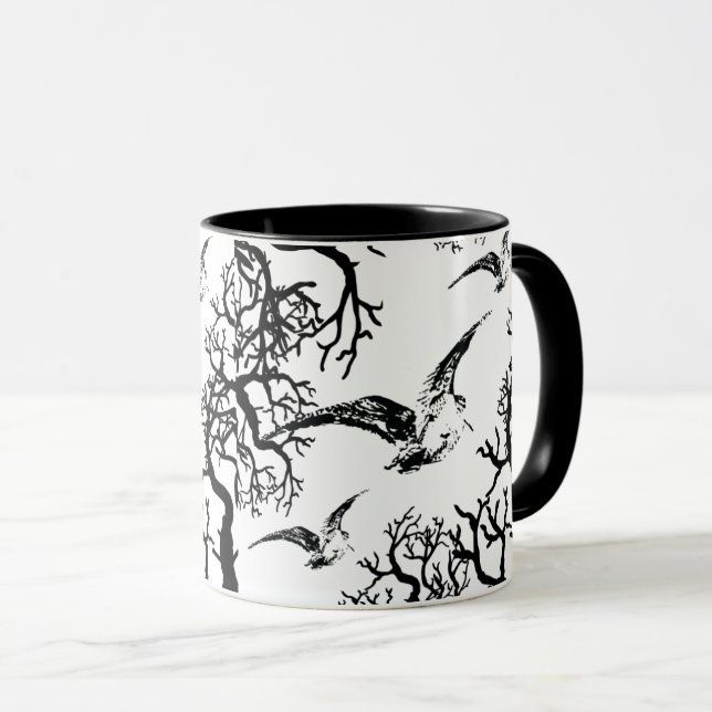 Beccacce maliarde in volo mug (Front Right)