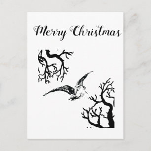 Beccaccia tra rami  postcard