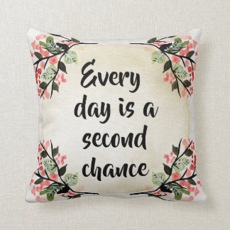 Becca's Inspirations - Every Day Second Chance Throw Pillow