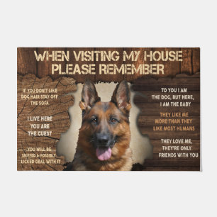 Becgie Dog Visit My House Please Remmember, Funny Doormat