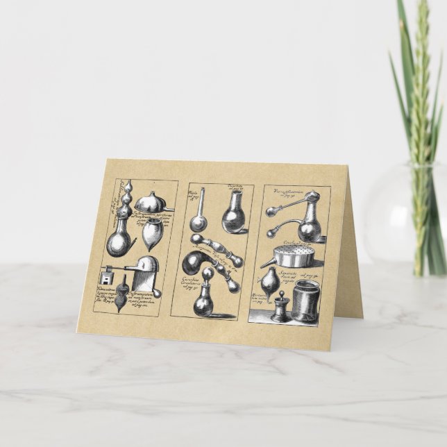 Béchers et outils en verre de laboratoire Carte de (Devant)