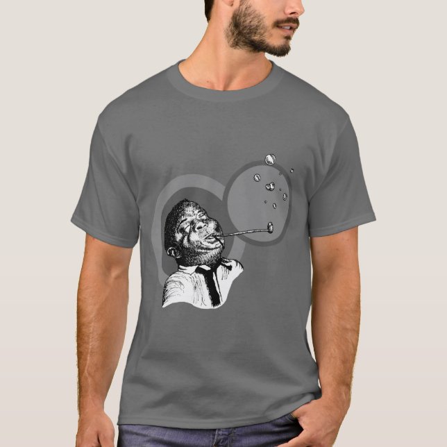 Bechet - BW circles dark T-Shirt (Front)