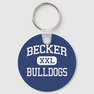 Becker - Bulldogs - High School - Becker Minnesota Keychain