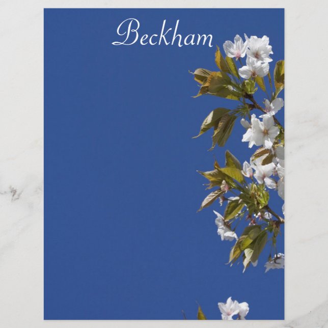 Beckham Blossom Letterhead (Front)