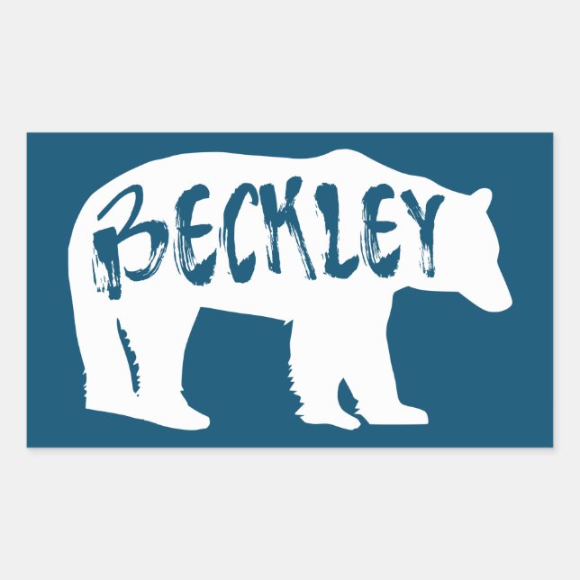 Beckley West Virginia Bear Sticker (Front)