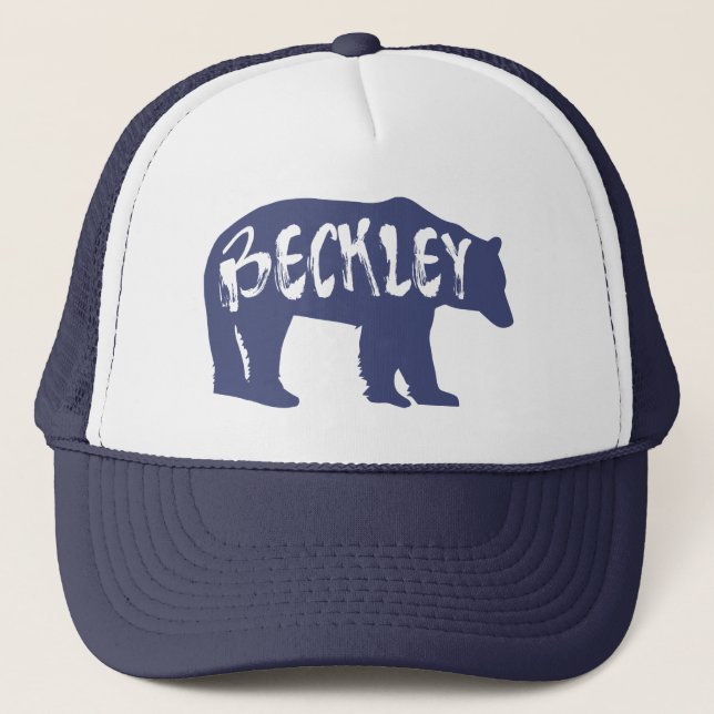 Beckley West Virginia Bear Trucker Hat (Front)