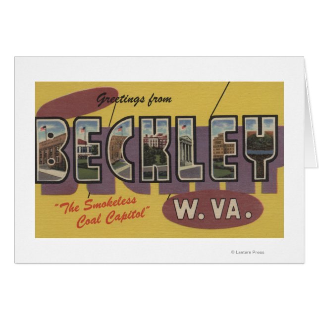 Beckley, West Virginia - Large Letter Scenes (Front Horizontal)