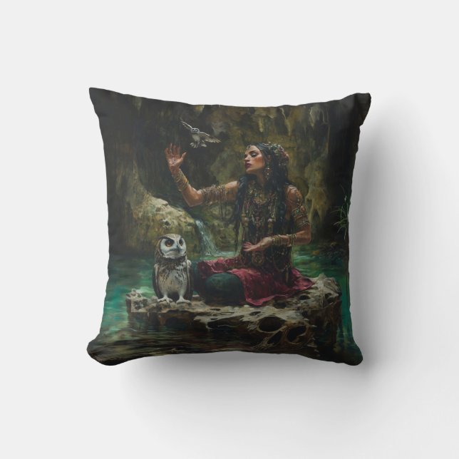 Beckon Throw Pillow (Front)