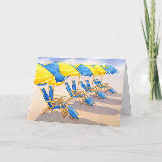 Beckoning Beachbrellas Card
