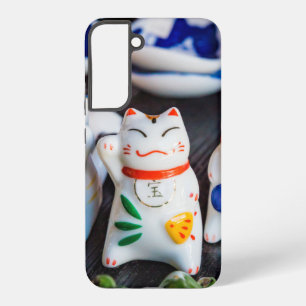 Beckoning cat figurines samsung galaxy case