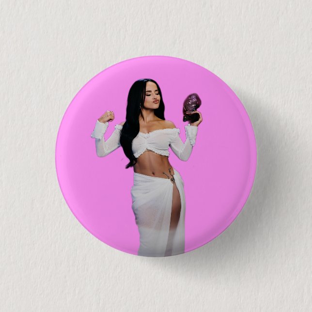 Becky 1 Inch Round Button (Front)