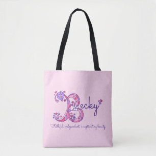 Becky name and meaning monogram bag