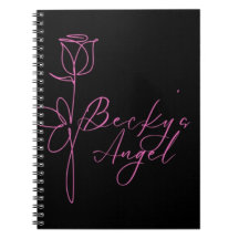 Becky's Angel logo - Spiral Photo Notebook