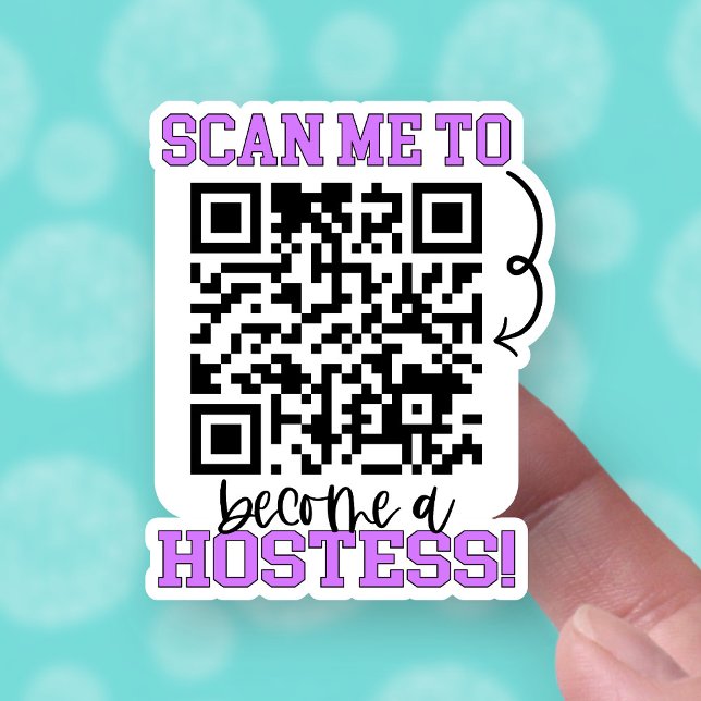 Become a Hostess Purple QR Code Small Business (Creator Uploaded)