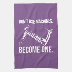 Become A Machine, Strong Girl Lifting Treadmill Kitchen Towel