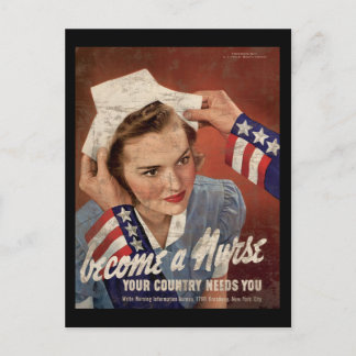 Become A Nurse Your Country Needs You Postcard