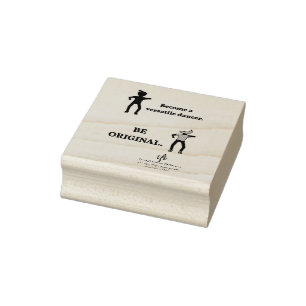 Become a Versatile Dancer Rubber Stamp