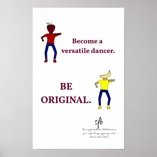 Become a Versatile Dancer White Poster (Front)