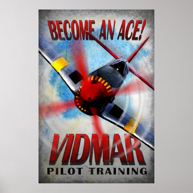 Become An Ace - Pilot Training Poster (Front)
