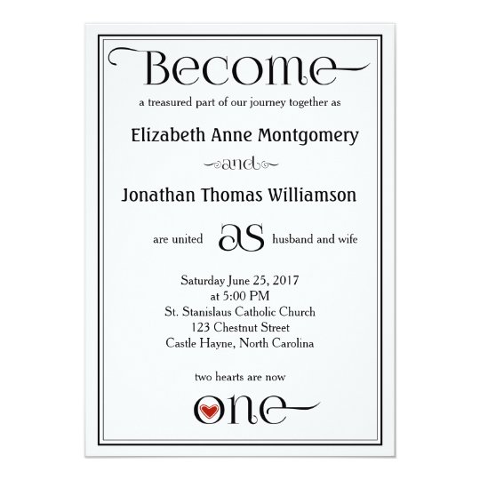 Become as One Contemporary Christian Wedding Card
