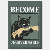 Become Ungovernable Funny Animal Anarchy Gift Cat 