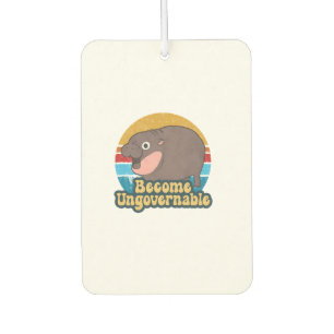 Become Ungovernable Funny Baby Hippo Moo Deng Funn Air Freshener