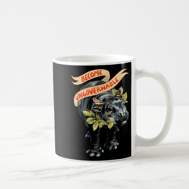 Become Ungovernable Funny Moo-deng  Coffee Mug (Right)