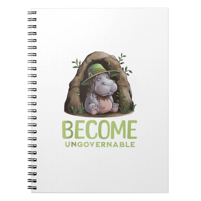 Become Ungovernable Tank Top Notebook (Front)
