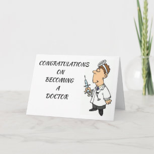 **BECOMING A DOCTOR** CONGRATULATIONS Card