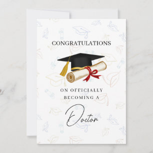 Becoming a Doctor Graduation Congratulations Card