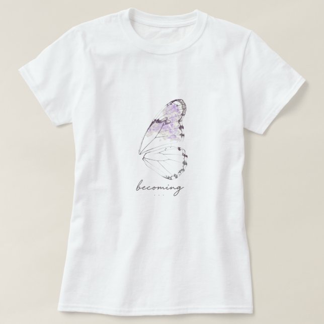 becoming-butterfly wing T-Shirt (Design Front)
