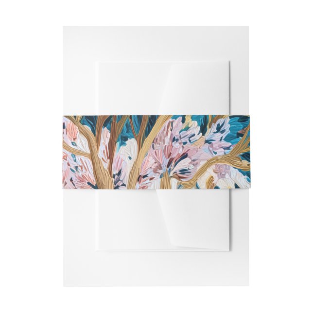 Becoming Collection Botanical Belly Band Invitation Belly Band (Front Example)