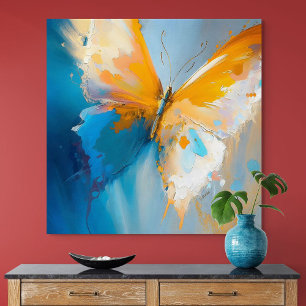 Becoming Light – Abstract Butterfly In Motion Canvas Print