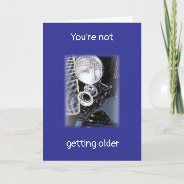 Becoming Older or a Classic? personalized Birthday Card (Front)
