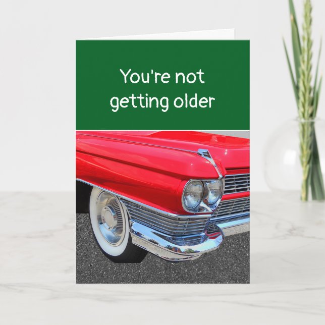 Becoming Older or a Classic? personalized Birthday Card (Front)