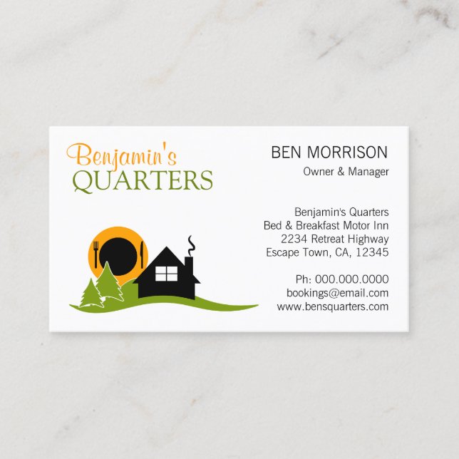Bed and Breakfast B&B Carte de visite (Devant)