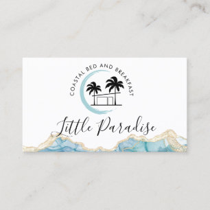 bed and breakfast coastal rental palm beach house  business card
