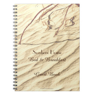 Bed & Breakfast B&B Guest Book Sand Carnet