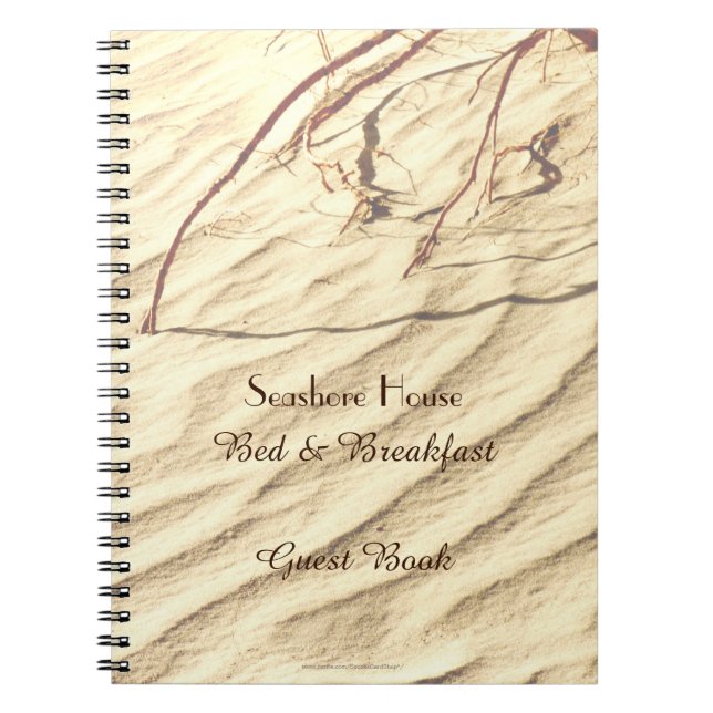 Bed & Breakfast B&B Guest Book Sand Carnet (Devant)