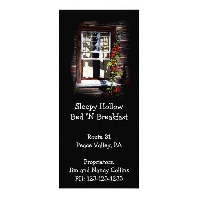 BED & BREAKFAST RACK CARDS: ORIGINAL ARTWORK CARD (Front)