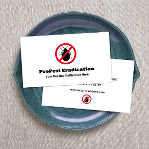 Bed Bug Exterminator  Business Card