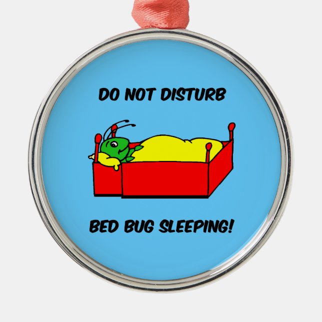 bed bug metal ornament (Front)