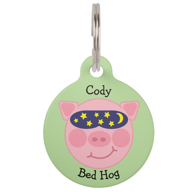 Bed hog pet ID tag (Front)